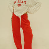 BY BILLIE CLUB TEE - WHITE/RED