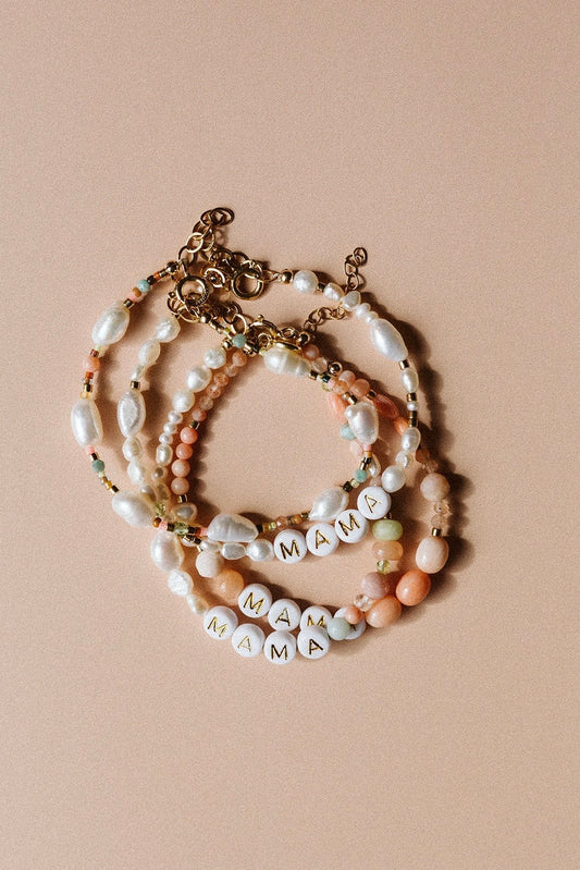 Flora Moon Mama Bracelet - pinks