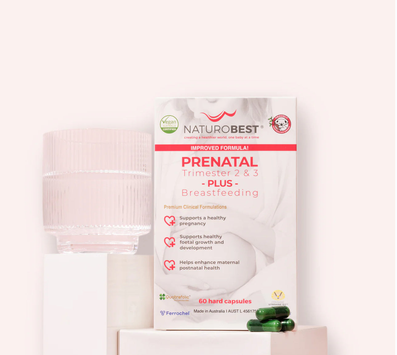 NATUROBEST- Prenatal Trimester 2&3 plus breastfeeding 60 caps