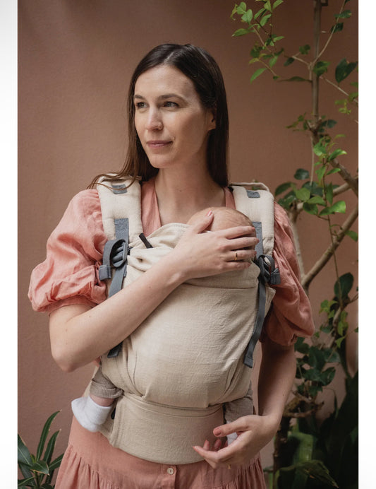 Boba X Baby Carrier Linen Beige Pampas