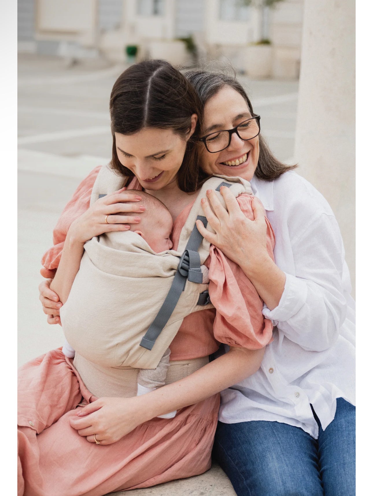 Boba X Baby Carrier Linen Beige Pampas