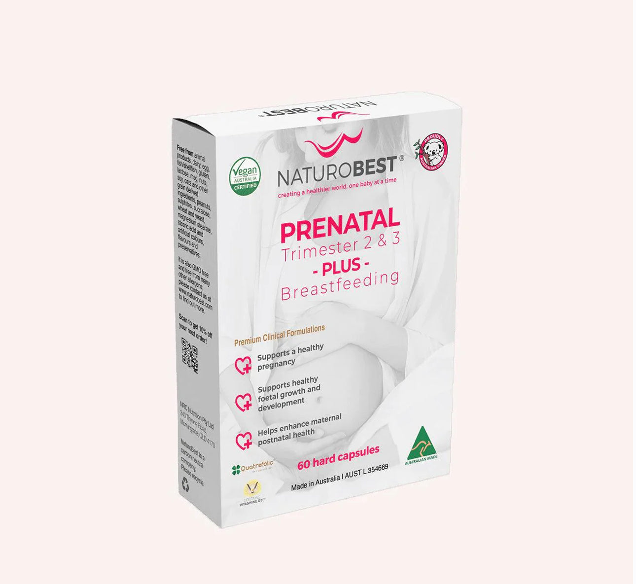 NATUROBEST- Prenatal Trimester 2&3 plus breastfeeding 60 caps