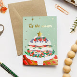 Pavlova gold foil Christmas card