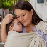 Boba Linen Ring Sling - Pampas Beige