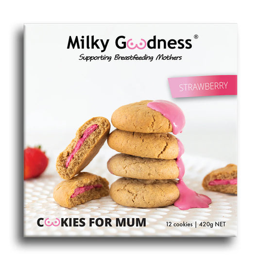 Milky Goodness Strawberry Lactation Cookies