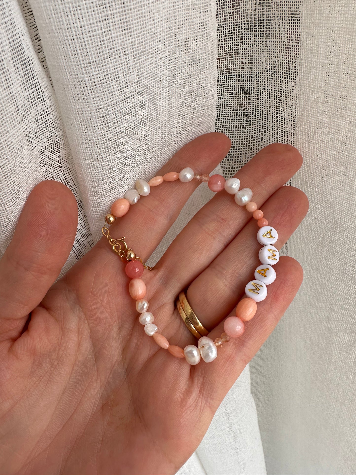 Flora Moon Mama Bracelet - pinks