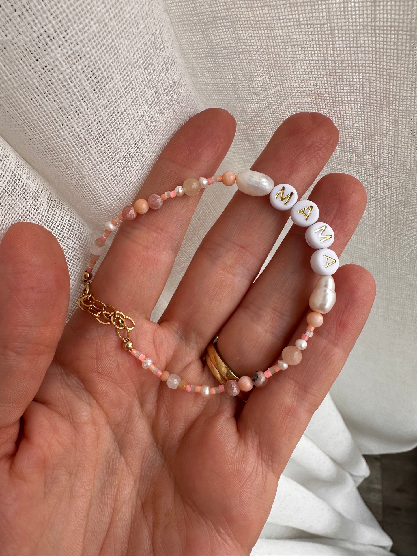 Flora Moon Mama Bracelet - pinks