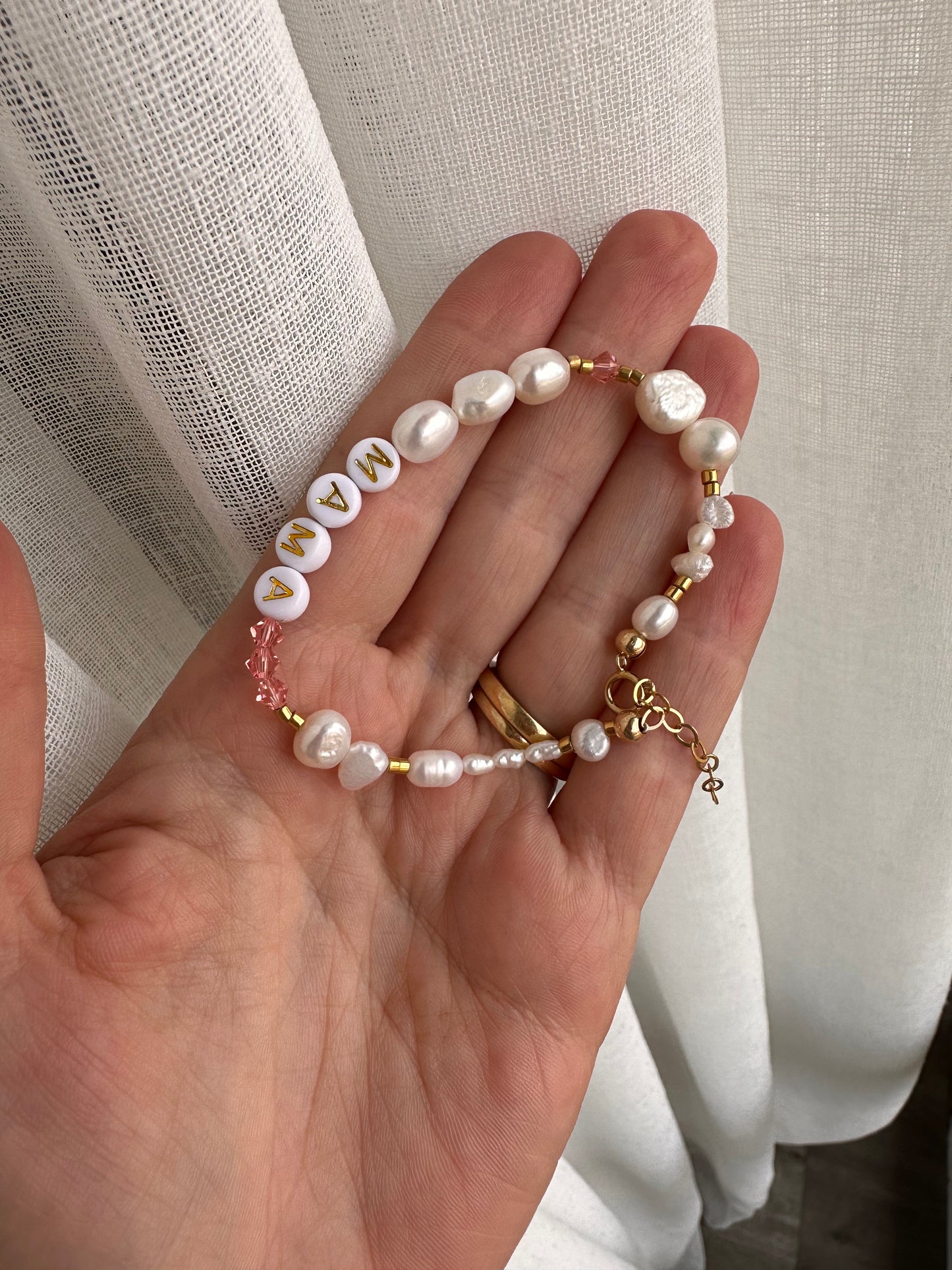 Flora Moon Mama Bracelet - pinks