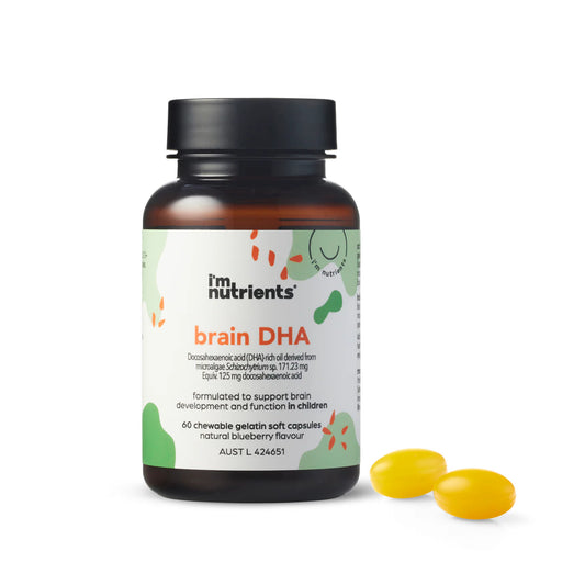 I’m Nutrients - Brain DHA kids supplement - chewable soft gelatin capsule
