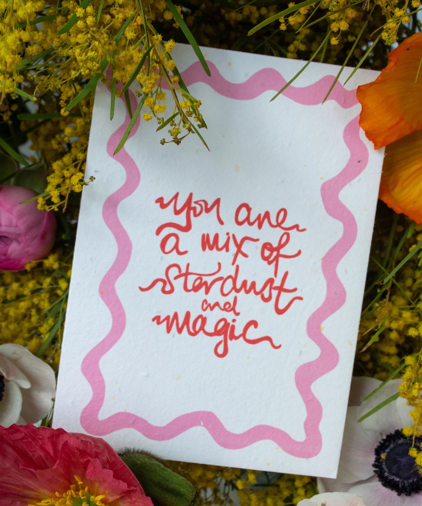 Greeting Card - Stardust pink
