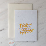 Greeting Card - Best Teacher