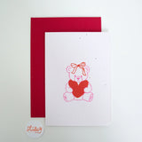 Greeting Card - Teddy Love