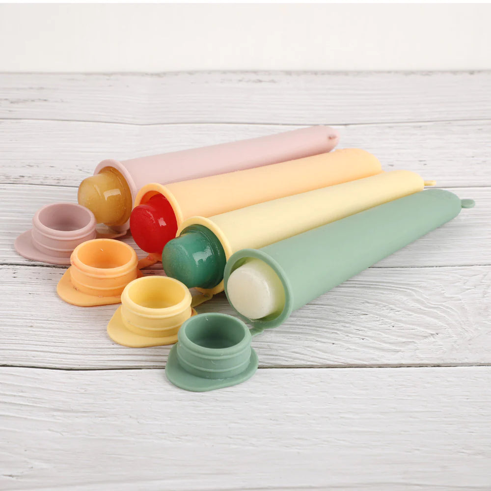 Silicone Ice Pop Mould Set (4 pcs)