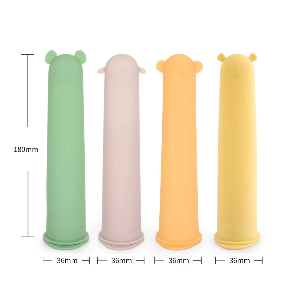 Silicone Ice Pop Mould Set (4 pcs)