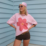 ‘Blooming’ Oversized Graphic T-Shirt