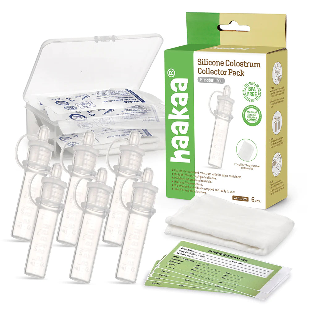 Haakaa Silicone Colostrum Collector Set Pre Sterilised - 6pk