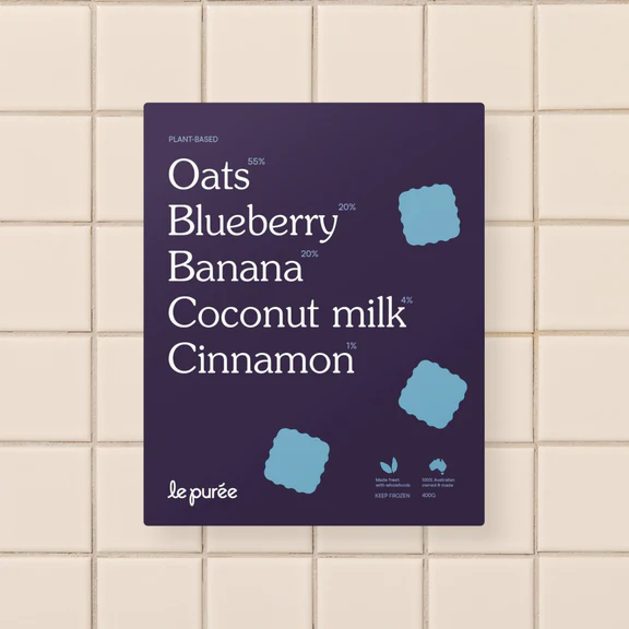 Oats, Blueberry & Banana Porridge - Le Puree