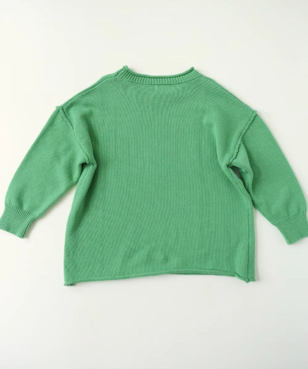 Rolly Knit Jumper | Apple Green