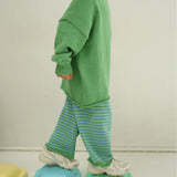Rolly Knit Pants | Apple Stripe