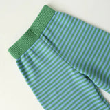 Rolly Knit Pants | Apple Stripe