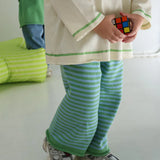 Rolly Knit Pants | Apple Stripe