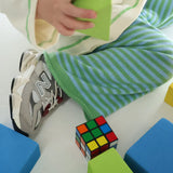 Rolly Knit Pants | Apple Stripe