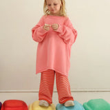 Rolly Knit Pants | Strawberry Stripe