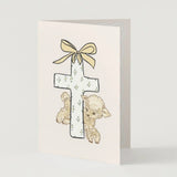 Baptism Christening Card Lamb - The Name Nest