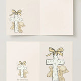 Baptism Christening Card Lamb - The Name Nest