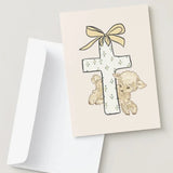 Baptism Christening Card Lamb - The Name Nest