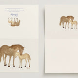 Mare and Colt - Foal Horse - Card