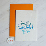 Greeting Card -  Wonderful News
