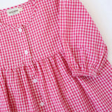 Sunday Smock Dress | Raspberry Gingham