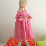 Sunday Smock Dress | Raspberry Gingham