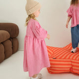 Sunday Smock Dress | Raspberry Gingham