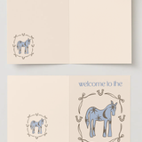 Welcome to the blue pony club card