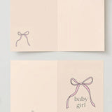 Baby girl card