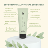 Avocado Zinc -  SPF 50 Natural Physical Sunscreen