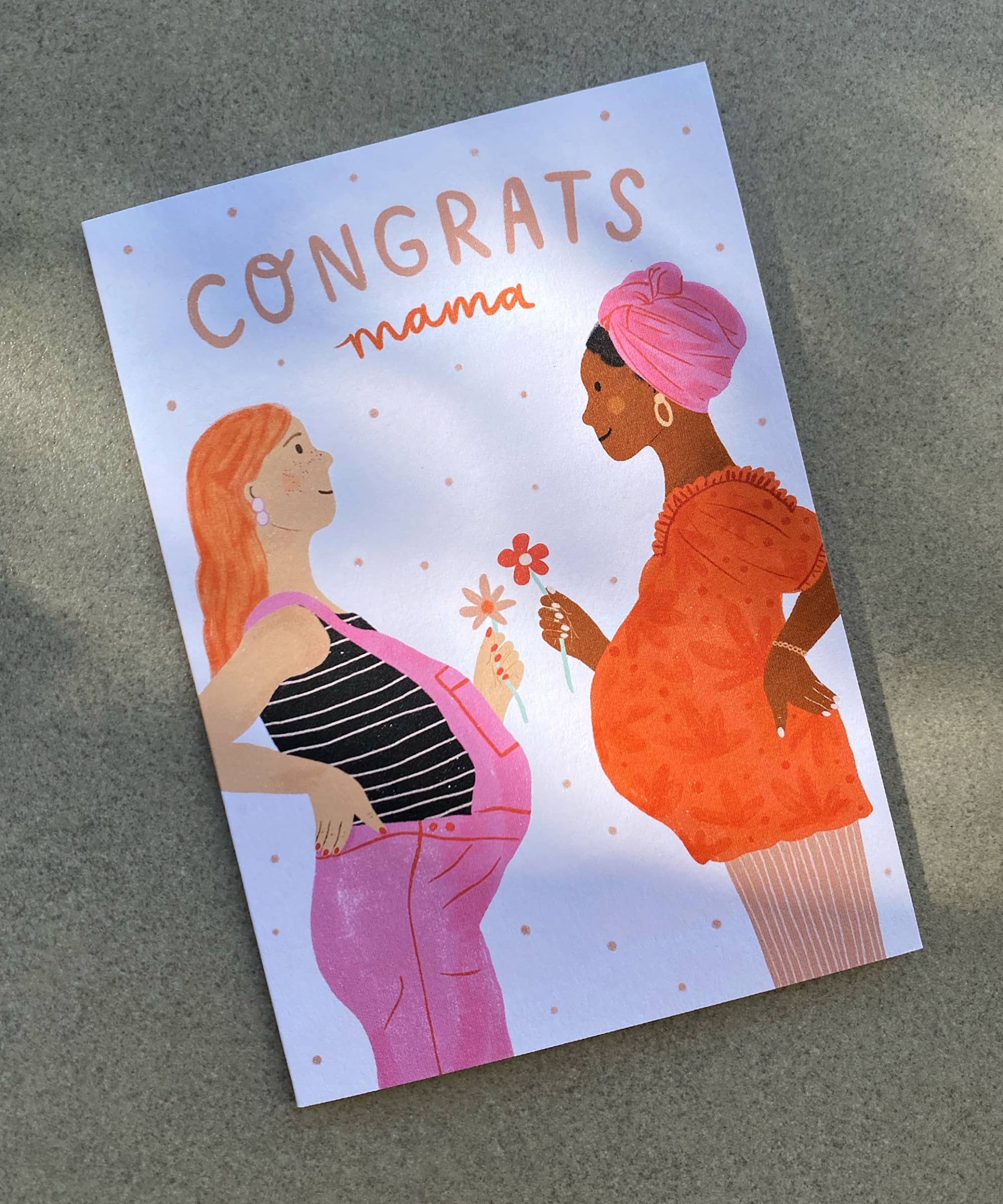 Congrats Mama Greeting Card - New Baby | Baby Shower Card