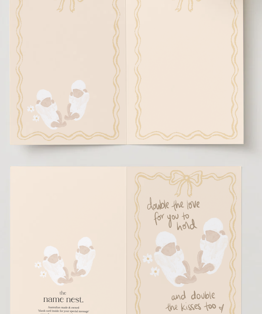Double the love twins card