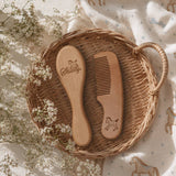 Wooden Baby Brush And Comb Set