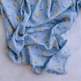 Spring Duckling - baby swaddle wrap
