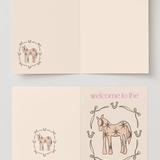 Welcome to the pink pony club card