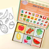 Fruit and Veg Memory & Matching Game - Kids Educational Gift