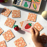 Fruit and Veg Memory & Matching Game - Kids Educational Gift