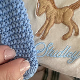 Studley Blue // Knitted Blanket
