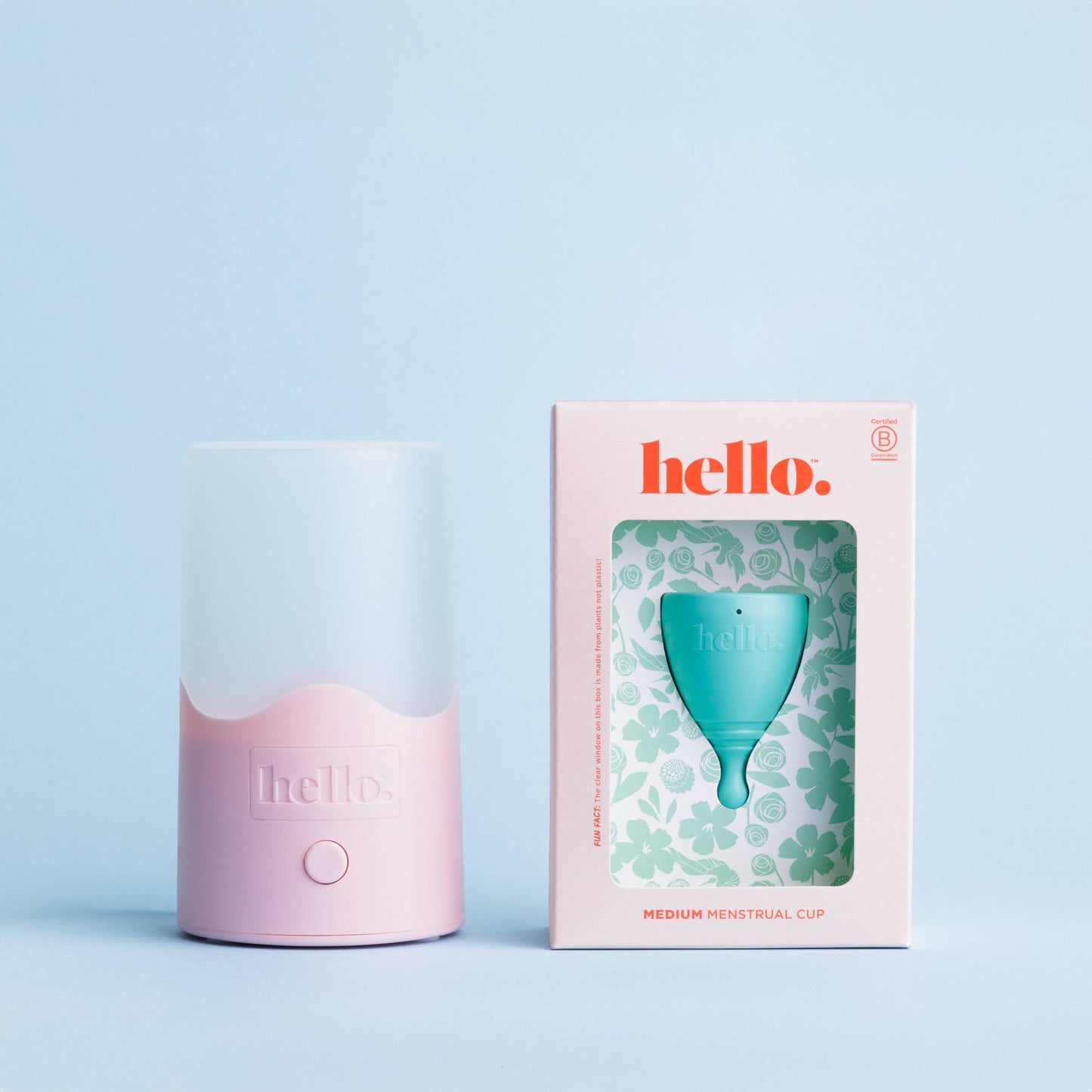 Hello Period Steamy steam steriliser for menstrual cups and discs