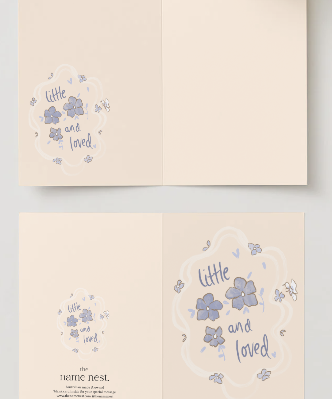 Little and loved blue card
