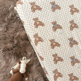 Teddy Bear Picnic // Fitted Cot sheet