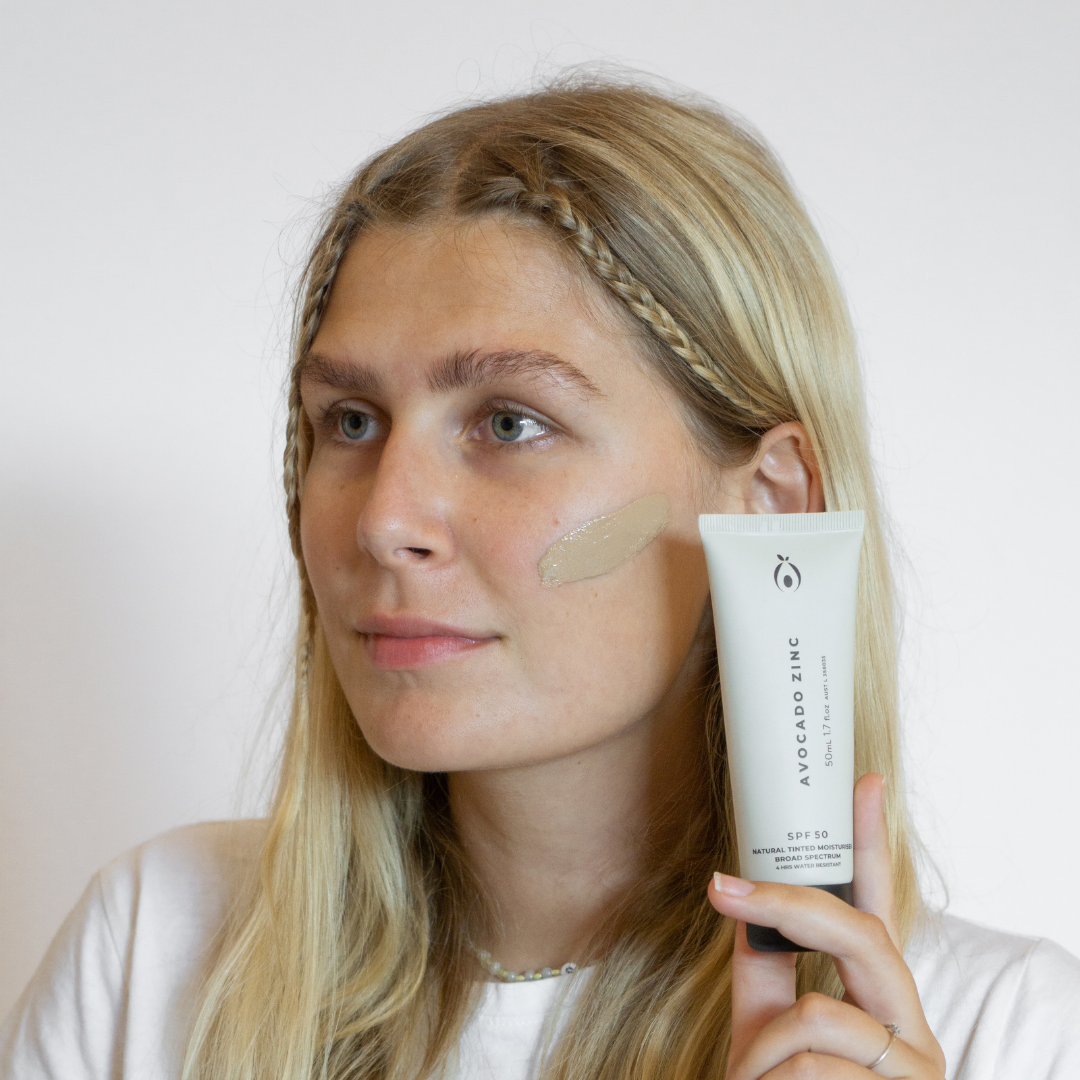 Avocado Zinc -  SPF 50 Natural Tinted Moisturiser - Light-Medium